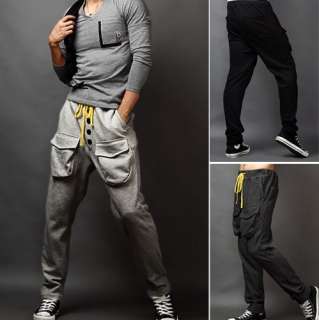   SPORT CASUAL TROUSERS LOOSE TRAINING BAGGY JOGGING ROPE PANTS  