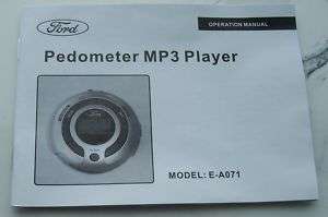  PLAYER & PEDOMETER (NEW) FORD MODEL E A071  