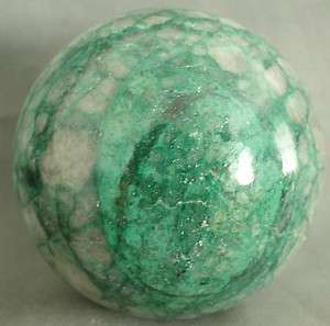 Chrysocolla Malachite 2.25 inch Stone Sphere Marble #13  