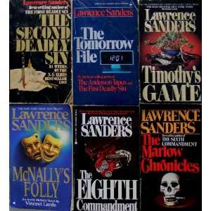   Sanders Collection Six Titles in One Lot Lawrence Sanders Books