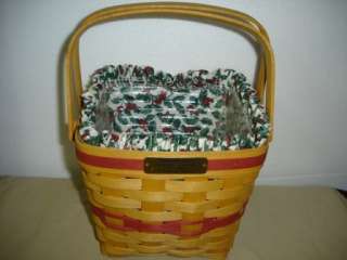 Longaberger Christmas Collection 1995 Cranberry basket  