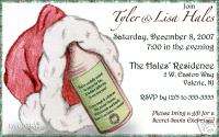 Custom Christmas Holiday Santa Hat Party Invitations  