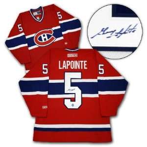 Guy Lapointe Signed Jersey   Autographed NHL Jerseys