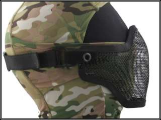 HALF FACE METAL MESH PROTECTIVE MASK AIRSOFT PAINTBALL  