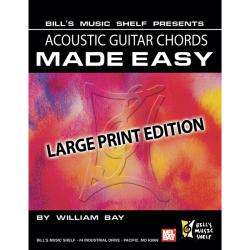 Mel Bay Acoustic Guitar Chords Made Easy, Large Print Edition 