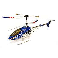 Blue Thunder Large 3 channel Remote Control Helicopter with Gyro 
