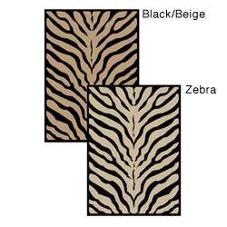Virginia Zebra Animal Print Rug (55 x 77)  