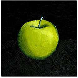 Michelle Calkins Green Apple Still Life Canvas Art  
