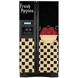 Appliance Art Apple Bowl Refrigerator Cover  