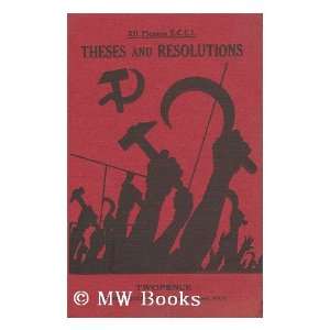   ] (Xith Plenum) Communist International. Executive Committee Books