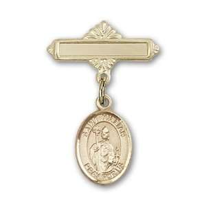   St. Kilian Charm and Polished Badge Pin St. Kilian is the Patron Saint