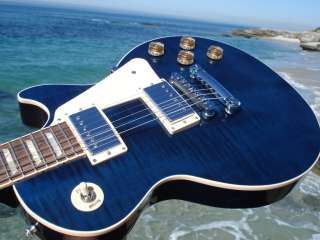 2011 Gibson Les Paul Traditional Plus Chicago Blue Flametop  