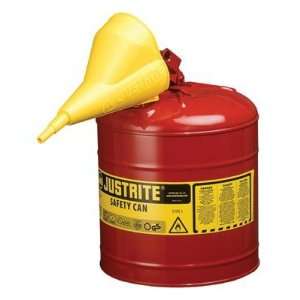  Justrite   Type I Safety Cans 2.5G/9.5L Safe Can Red W/Fnl 
