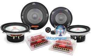   AUDIO 3 WAY COMPONENT SPEAKERS 5.25 & 4 MIDS by AUDIOBAHN NEW  