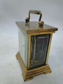   WATERBURY CARRIAGE CLOCK REPEATER BRASS CASE WINDUP REPEATING MOVEMENT