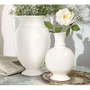  Pottery Barn Rustic White Vases