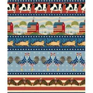  By The Yard Patriotic Stripe Quilt Cotton Fabric Arts 