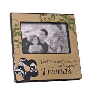    8x8 Wd Picture Frame W/cut Out Flower  Friends