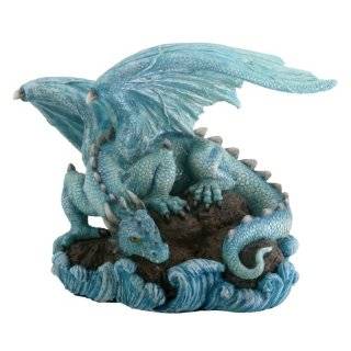 Blue Glass Dragon Figurine
