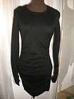   Secret Moda International Black Ruched Sweater Dress Small S New