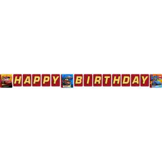 Disney Pixar Cars 2 Happy Birthday Plastic Banner  