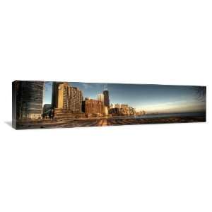  Chicago Across from Lake Michigan   Gallery Wrapped Canvas 