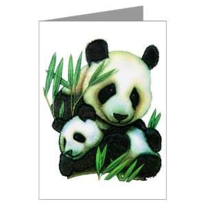  Greeting Card Panda Bear And Cub 