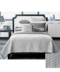 Modern Home Circles Grey Quilt Bedding Set (King)  