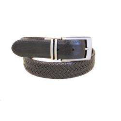 Entourage Good Vibe Reversible Braided Leather Belt  