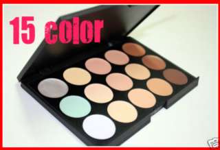 15 color concealer + 15 eyeshadow + 7 pink brush 15CE 7  