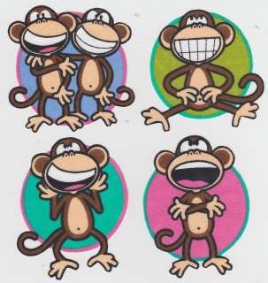BOBBY JACK MONKEY WALL SAFE FABRIC DECAL SET CUT OUTS  