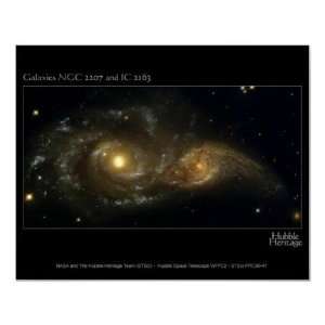 Nearly Colliding Galaxies Hubble Telescope Print 