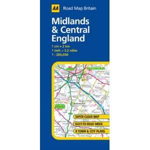 Midlands and Central England (Road Map 05) (9780749543884 