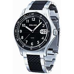Police Mens Black Proton Stainless Steel Watch  