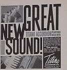 1963 titano accordian plays bossa nova vintage print ad returns