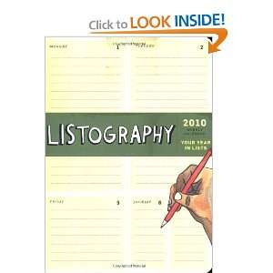  Listography 2010 Engagement Calendar (Weekly Calendar 