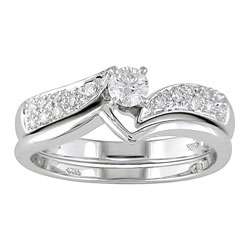   ct TDW Round Diamond Bridal Ring Set (G I, I1 I2)  
