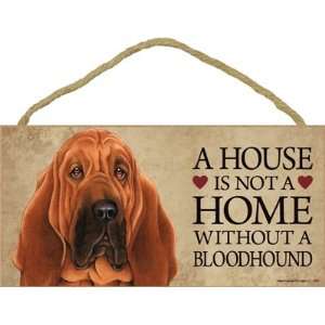  A house is not a home without Bloodhound Dog   5 x 10 