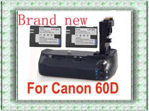 BG E9 Battery Grip for Canon EOS 60D 60 D +2 LP E6 BGE9  