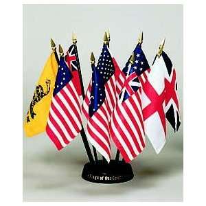  Flags of our Country 10 Flag Set 4 in. x 6 in. Patio 