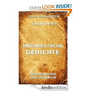 Hochdeutsche Gedichte (Kommentierte Gold Collection) (German Edition 
