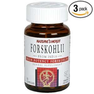   Forskohlii from India, 50 Capsules (Pack of 3)