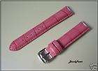 new 20mm hot pink watch band strap fits michele invict