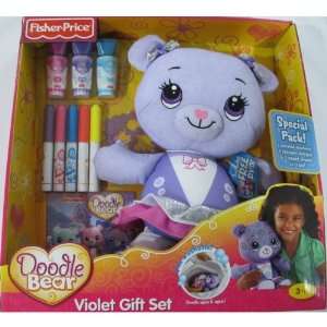  Doodle Bear Violet Gift Set   Bonus Markers Included Toys 