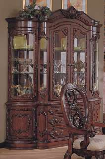 Cherry China Cabinet Hutch w/ Buffet Sideboard Server  