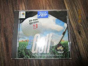 Microsoft Golf Version 2.0 PC game Windows player net  