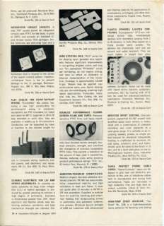 Rogers Corporation Asbestos Phenolic Electrical Ad 1970  