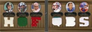 2007 TRIPLE THREADS BRADSHAW NAMATH MONTANA MARINO UNITAS ELWAY 6 