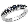 Sterling Silver Genuine Blue Sapphire Ring Today $40.49 
