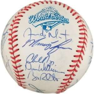  1997 W.S. Indians Team 28 SIGNED W.S. Official Baseball 